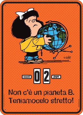 Calendario perpetuo. Mafalda - Pianeta B