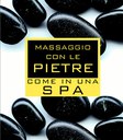 Massaggio con le pietre come in una spa. Con gadget