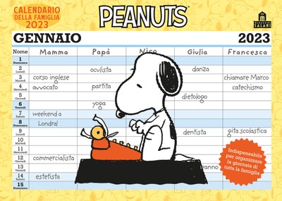 Peanuts. Calendario della famiglia 2023
